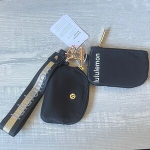Lululemon Dual Pouch Wristlet - Black NWT